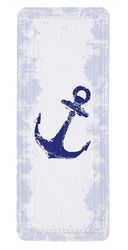 Kleine Wolke "Anchor Bath Safety Mat, PVC Foam, Dark Blue, 92 x 36 x 0.3 cm