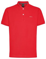 Geox Heren M Polo Shirt, True RED, L, true red, L