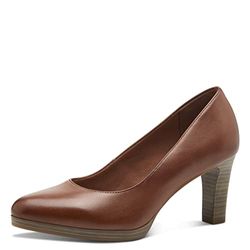 Tamaris Mujer Zapatos de tacón, señora Zapatos de tacón Clásicas,TOUCHit,Zapatos de Noche,Festivos,Elegantes,cómodos,Nobles,Cognac,42 EU