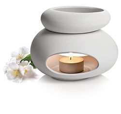 Tescoma Stones Fancy Home Diffuseur d'arômes, céramique émaillée, Blanc, TU