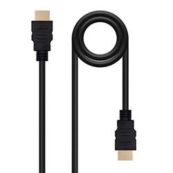 HDMI-kabel, optimale V2.0-kabel, 4K @ 60 Hz, stekker naar stekker, 1 m lengte, compatibel met digitale audio en video