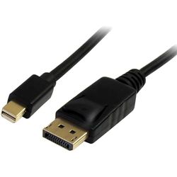 StarTech.com Cable de 2m Mini DisplayPort a DisplayPort 1.2 - Cable Adaptador Mini DisplayPort a DisplayPort 4K x 2K UHD - Cable para Monitor Mini DP a DP (MDP2DPMM2M)