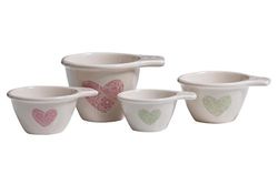 Premier Housewares Dolomite Measuring Cups for Baking Ceramic Measuring Cups Baking 250 ML Measuring Cup Measure Cooking Measuring Cups Set of 4