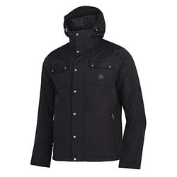 Dare 2b Exertion Waterproof & Breathable High Loft Insulated Hooded Lifestyle Ski & Snowboard Jacket with Detachable Snowskirt, Giacca Impermeabile, Isolante Uomo, Nero, XS