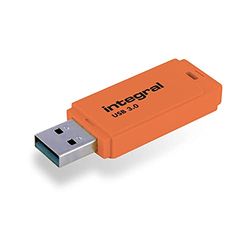 Integral 64GB Neon Orange USB 3.2 Gen 1 Flash Drive
