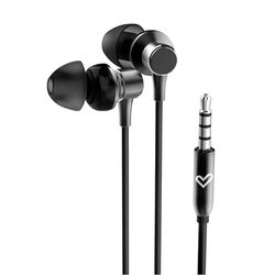 Energy Sistem Metallized in-ear hoofdtelefoon (microfoon, 3,5 mm jackstekker, aluminium, gerecyclede kunststof), zwart