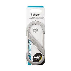 Nite Ize Uni Steel NI-SB5-03-11 karabijnhaak S-Biner Gr. 5 111mm x 49mm 1St, zilver, Gr.5