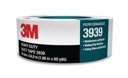3M Heavy Duty Duct Tape 3939, Silver, 48 mm x 55 m