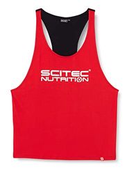Scitec Nutrition Herr Johnny Male bodybuilding, röd/svart XXXL tanktopp, färgglad, färgglad, 3XL