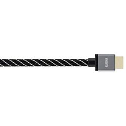 Avinity HDMI-kabel, 3M, 8K, Nylon, Kabel, Robuust, Metalen behuizing, 48 GBit/S, Full Metaal, Grijs