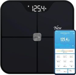 iHealth Nexus PRO Digital Bathroom Scale with Smart Bluetooth APP to Monitor Body Weight, Body Fat Scale,BMI,Muscle Mass,Composition Health Analyzer- Weighing Up to 400lb for People - Black