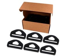 VELOX D-Ring, Black/White, 38,5mm