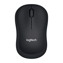 Logitech B220 SILENT Draadloze Muis, 2,4 GHz met USB-Ontvanger, 1000 DPI Optische Tracking, 18 Maanden Batterij, Tweehandig, Compatibel met PC, Mac, Laptop - Grijs