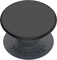 PopSockets : PopGrip Basic - Base y agarre extensibles para teléfonos inteligentes y tabletas [parte superior no reemplazable] - Negro