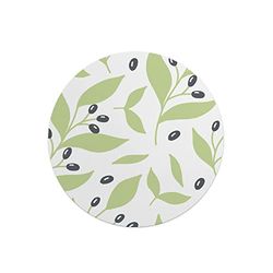 Questo Casa, Round Digital Printed Mouse Pad, Non-Slip Base, for Office and Home, Diameter:22cm