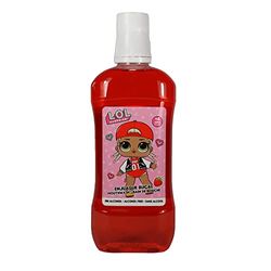 L.O.L. Surprise Enjuague Bucal Infantil Sabor Fresa sin Alcohol 500 ml