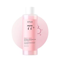 ANUA Peach 77 Niacin Essence Toner, Tonico Viso Per Pelle Di Vetro 250 Ml/8,45 Fl.Oz. Trasparente
