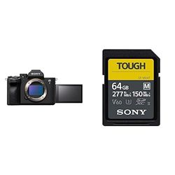 Sony Alpha 7 IV, Fotocamera Mirrorless Full-Frame, 33 MP, Real-time Eye Autofocus, 10 fps, 4K60p, Nero + Memoria SD-XC 64GB