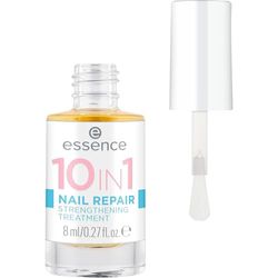 Essence Cosmetics essence 10IN1 NAIL REPAIR STRENGTHENING TREATMENT soin réparateur pour ongles, augmentant le volume, raffermissant, polissant, translucide (8ml)