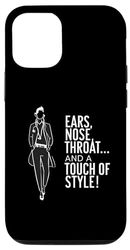 Coque pour iPhone 13 Pro ENT Elegance - Oreilles, nez, gorge avec une déclaration de style