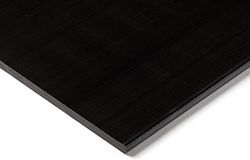 RS PRO POM plastplatta, svart, 16 mm x 300 mm x 500 mm/1,41 g/cm³ till +100 °C, full