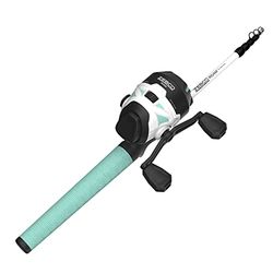 Zebco Roam Spincast - Combo de Carrete y caña de Pescar telescópica, caña de Pescar telescópica Extensible de 18.5 Pulgadas a 6 pies con Mango de caña ComfortGrip, Carrete de Pesca antirretroceso