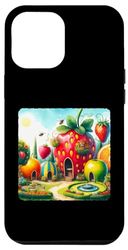 Custodia per iPhone 14 Pro Max Giardino Con Strutture Di Frutta Fragole Giardino Botanico