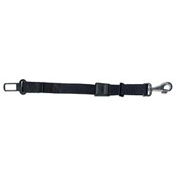 ICA DR891 Ceinture en Nylon Court avec Attache et Mousqueton métallique pour Voiture, Noir