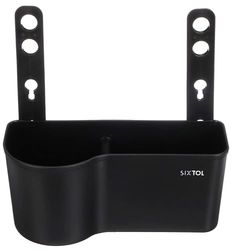 SIXTOL Car Storage 1 Organiseur Multifonction pour appuie-tête avec Porte-gobelet, boîte à mouchoirs, Accessoire de Voyage pour Voiture, Noir