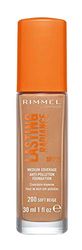 Rimmel London Lasting Radiance Foundation, base de maquilhagem. Tom 200