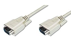 DIGITUS CABLE VGA SVGA PREMIUM HPDB MACHO - MACHO DE 1.8M, beige