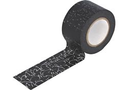 Afplakband Masking Tape Washi Kuckuck Blauw Zwart 30 mm x 15 m