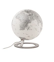 Tecnodidattica- Mappamondo Atmosphere Iglobe Light Chrome, Colore Argento, 0324Ig