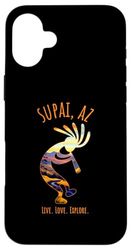 Supai, Arizona, États-Unis, danse, Kokopelli, Southwest Design Coque pour iPhone 16 Plus