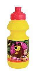 Fun House 005845 Misha en Michka drinkfles voor kinderen, unisex, geel, MM