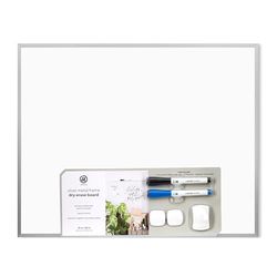 U Brands lavagna magnetica cancellabile a secco, confezione risparmio da 40,6 x 50,8 cm, argento telaio in alluminio