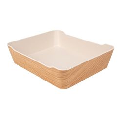 Garcia de Pou 6 Unidades - Bento Boxes 'Asami Ware' 3000 Ml 29X24X6,7 Cm Símil Madera Melamina