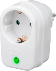 Goobay 3500W Surge Protetor interruptor de proteção de rede e sobretensão, cor branca