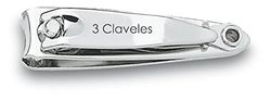 3 Claveles 12414 Nail Clippers with File, Chrome 2"