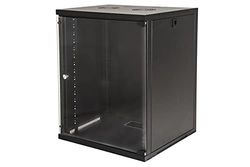 Link LK1915U66N Armadio Rack 19" 15 Unità da Muro 750X 540 X Profondità 600 mm, Nero