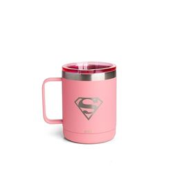 Smartshake Bohtal Insulated Coffee Mug 12 oz, Double Wall Vacuum Insulated Mug with Lid, Leakproof BPA-Free Stainless Steel Coffee Cup, Travel Mug for Hot & Cold Beverages (Supergirl)