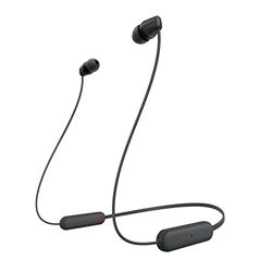 Sony WI-C100 - Cuffie wireless bluetooth, Fino a 25 ore di autonomia, Microfono integrato per telefonate, Compatibile con assistente vocale (Nero)