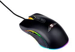 No Fear Gaming muis - 7200dpi - RGB muis met LED-verlichting - 1,5 m kabel - USB 2.0-aansluiting - zwart