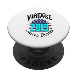 Bandera de Estados Unidos Edición Limitada - Vintage 2019 PopSockets PopGrip Adhesivo