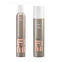 Wella Professionals EIMI Extra Volume Hair Mousse Large + Travel Size Duo Bundle, 500ml + 75ml