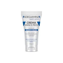 Adeguamina, Crema Ragadi e Geloni Mani e Piedi, Trattamento per Ragadi e Geloni, Formula Idratante e Riparatrice, Dermatologicamente Testata, Assorbimento Rapido - 75ml