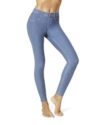 HUE Legging pour femme - Bleu - X-Small