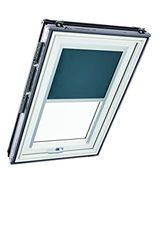 Roto Estor Opaco Original ZRV, oscurecimiento Casi Completo, riel de guía Plateado, Serie Designo R6/R8, i8 y Classic 64/84, tamaño 114/118, 11/11, Color Gris Oscuro