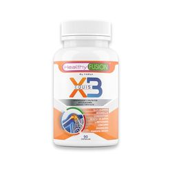Healthy Fusion X3 Cúrcuma con Glucosamina y Condroitina | Potente antiinflamatorio Y analgésico natural | Elimina el dolor en músculos | Articulaciones y huesos | 90 Cáps