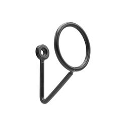 Cime - Decoratieve kapstok - Opbergaccessoires - Kleur zwart - Wandhanger - Combineert design en functionaliteit - Eenvoudig te installeren
